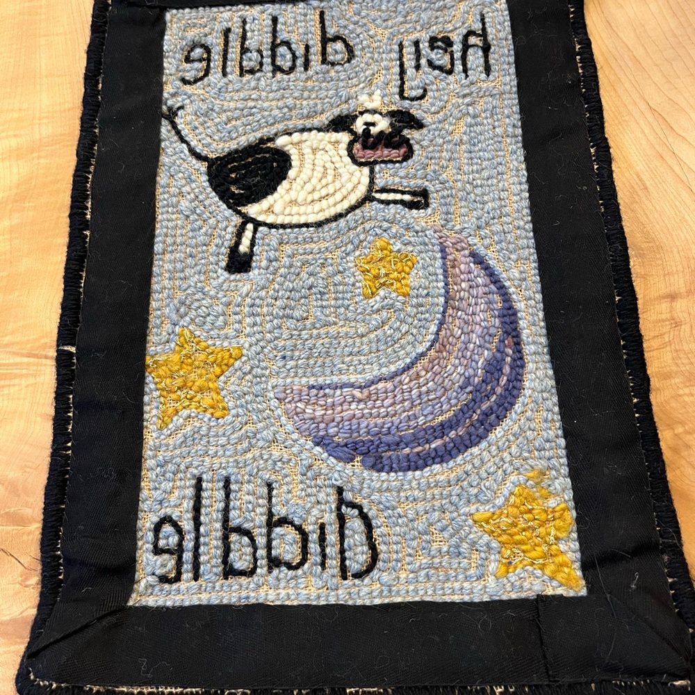Hey Diddle Diddle Rug Hooking Piece - Picture 2 of 2